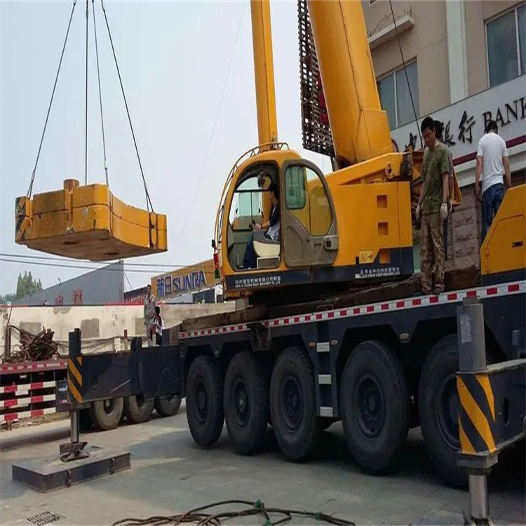 进贤当地吊车出租|机器吊装|75吨|工厂搬迁服务